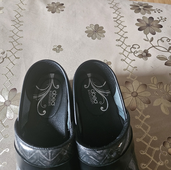 Abeo BIO System Flora Womens Gray Slip Resistant Leather Clogs Shoes Size 37 - Picture 4 of 5